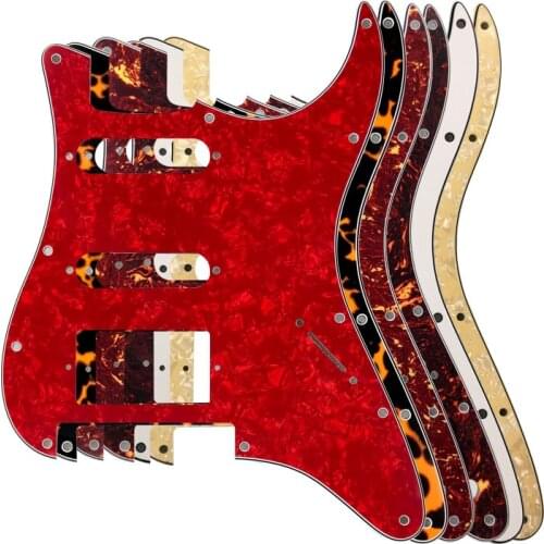 Guitar Pickguar-For US 11Screw Holes Strat With Floyd Rose Tremolo Bridge Humbucker Single SSH PAF No Control Hole Scratch Plate
