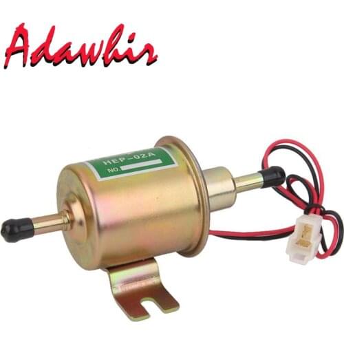 Brand New 12V Electric Fuel Pump Low Pressure Bolt Fixing Wire Diesel Petrol HEP-02A For Car Carburetor Motorcycle ATV