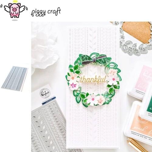 Piggy Craft metal cutting dies cut die mold Pattern rectangular frame Scrapbook paper craft knife mould blade punch stencils die
