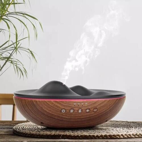 Bluetooth Ultrasonic Essential Oil Diffuser Aromatherapy Air Humidifier Eco-friendly PP Material Gift Idea 7led Gift Office Home