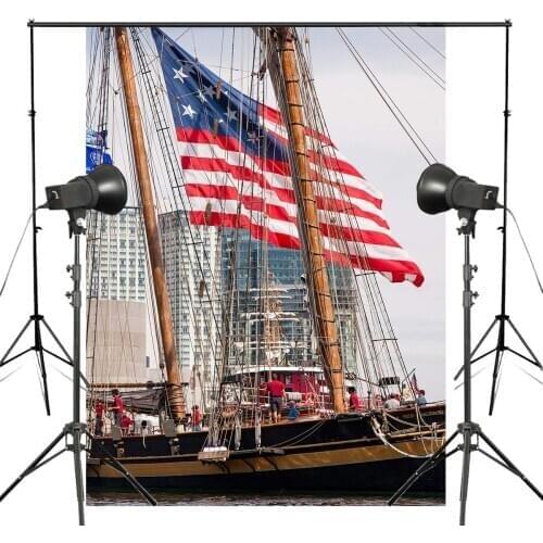 Tall Ships Photography Background Studio Props Wall River water Photography Backdrop 5x7ft