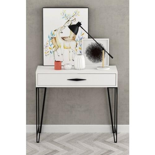 Bright White Dresuar Decorative Dresuar 2021 Home Fashion Metal Toe Wood Material