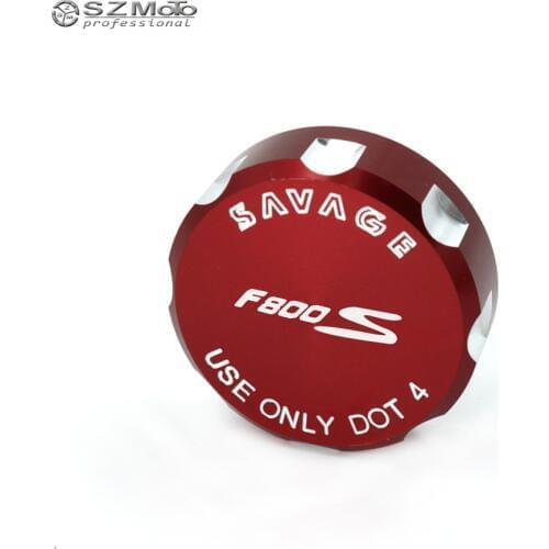 Rear Brake Fluid Reservoir Cover Cap For BMW F800S F800 F 800S 2006-2010 2009 Motorcycle Accessories With Logo Red