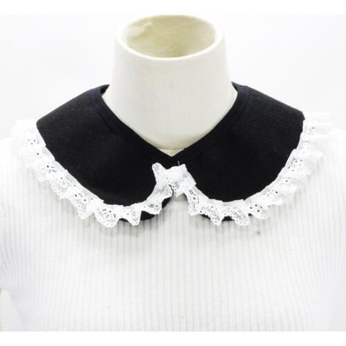 Jaderic 2018 Women Detachable Small Shirt Lace Fake Collar Fashion Accessories for Lady Girl Choker Necklace