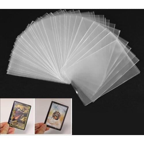 100pcs Card Sleeves Magic Board Game Tarot Trading Cards Transparent Protector