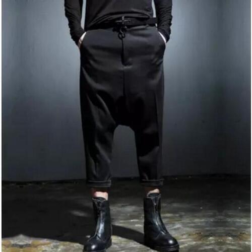 27-44 New 2019 Fashion clothes Large Stylist hanging crotch pants harem pants plus size singer costumes 577878