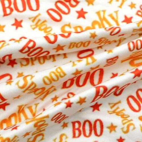 50*145cm Thanksgiving Fall Double Brushed Poly Knit Stretch Sewing Quilting Fabric Needlework DIY Handmade Cloth,1Yc18824