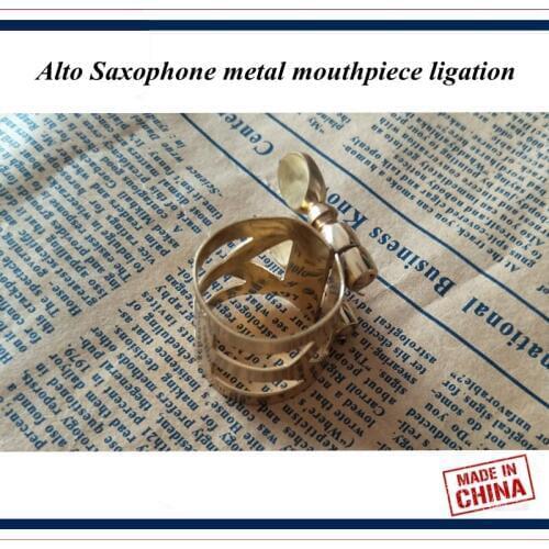 Saxophone accessories - Saxophone ligature - Alto Saxophone metal mouthpiece ligation - Saxophone parts