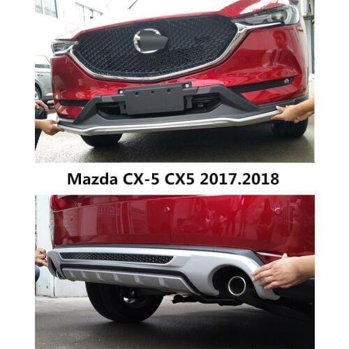 Car BUMPER Plate For Mazda CX-5 2017 2018 BUMPER GUARD High Quality ABS Front+Rear Auto Accessories