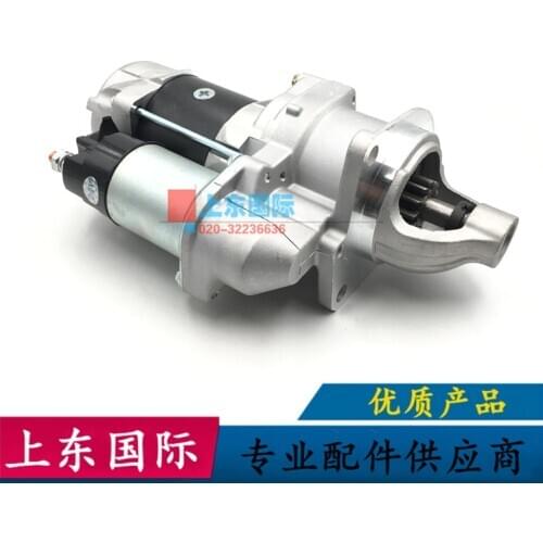 Free shipping Hitachi EX220-3/5 Hino H06C/H07C engine start motor 24V11 tooth excavator accessories parts warranty 6 mouths