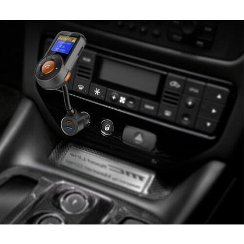 HandsFree Bluetooth FM Transmitter Quick Charger QC3.0 Car MP3 Audio Music Player Dual USB Radio Modulator Car Kit
