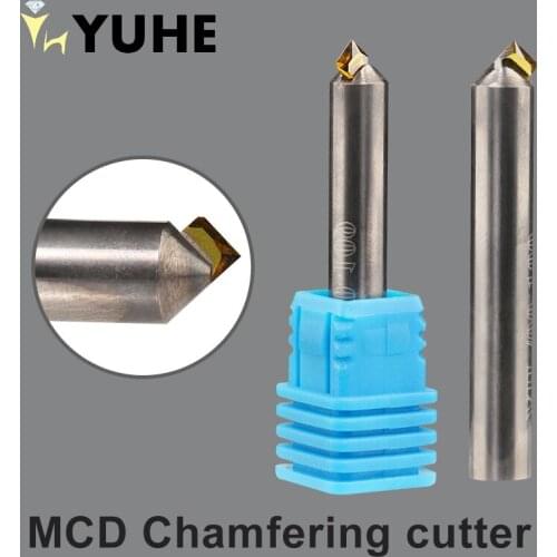 MCD Chamfering Cutter Tool used in CNC Milling Machine for Jewelry Mirror Effect Processing Jewelry Tools