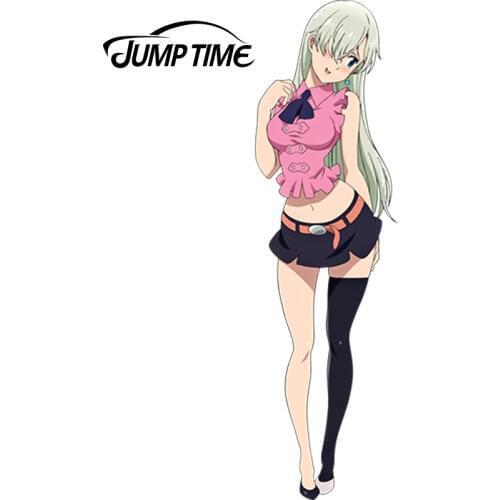JumpTime 13cm x 3.7cm Sexy Girl Car Decoration Nanatsu no Taizai Anime Stickers Refit Accessories Waterproof Vinyl Car Styling
