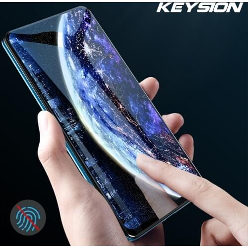 KEYSION Tempered Glass Full Cover For Redmi Note 9s 9 Pro Max 8 Pro 8T K30 Pro Glass Screen Protector Film for Redmi 9 9A 9C 8