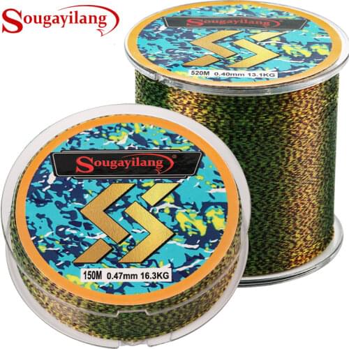 Sougayilang 150M/520M Nylon Fishing Line Monofilament Fishing Line Smooth Casting Thread for Saltwater Freshwater Fishing Tackle