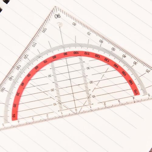 Multi-function Square Triangle Scale Engineering Ruler 15cm Stationery Office Students Protractor Measurement Rulers
