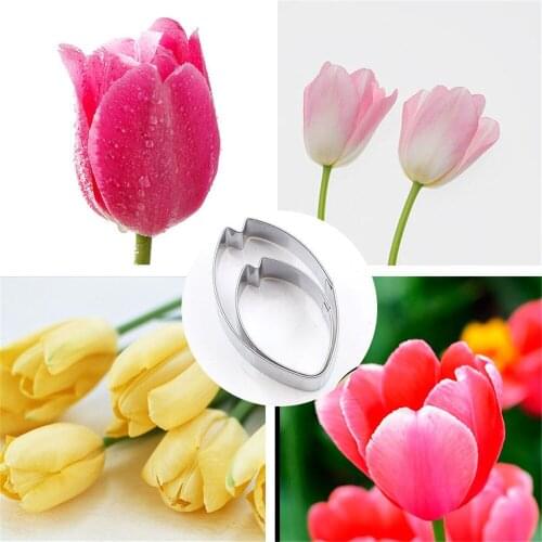 Metal Clay Cutters Polymer Clay Tool Stainless Steel Mini Rose Petal Flower Leaf Shape Cutting Cake Cookie Fondant Molds Supplie