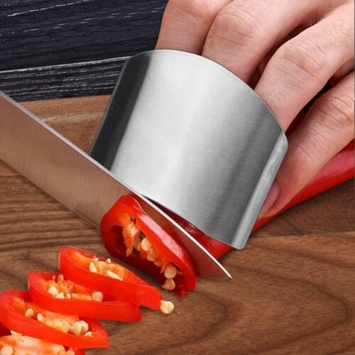 New Finger Protector 430 Stainless Steel Finger Guard High Hardness Anti-corrosion Avoid Hurting Cutting Kitchen Tool