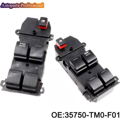 New High Quality Power Window Switch For Honda Fit City 2007-2012 35750-TM0-F01 35750TM0F01