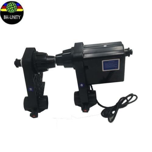 Single motor printer take up system paper collector for roland mutoh mimaki eco solvent printer 38mm