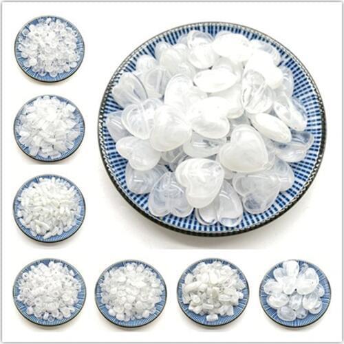 Wholesale White Acrylic Beads Jelly Cloud Effect Beads Jewelry Making Bracelet Necklace DIY Accessories