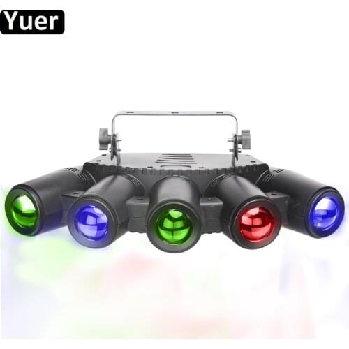New Music Stage Light LED Control 5x40W RGBW 4in1 Color 5 Finger LED Beam Light DMX512 Party Disco DJ Wedding Effect Lighting