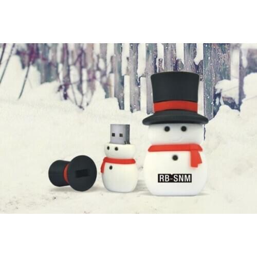 USB Flash Drive 128GB Pen Drive Cartoon Snowman Christmas Tree Gifts 4GB 8GB 16GB 32GB 64GB Santa Claus Pendrive