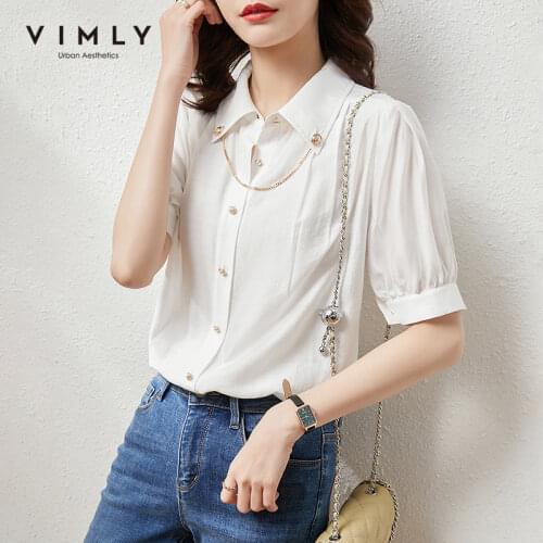 Женские летние рубашки Vimly China At AliExpress