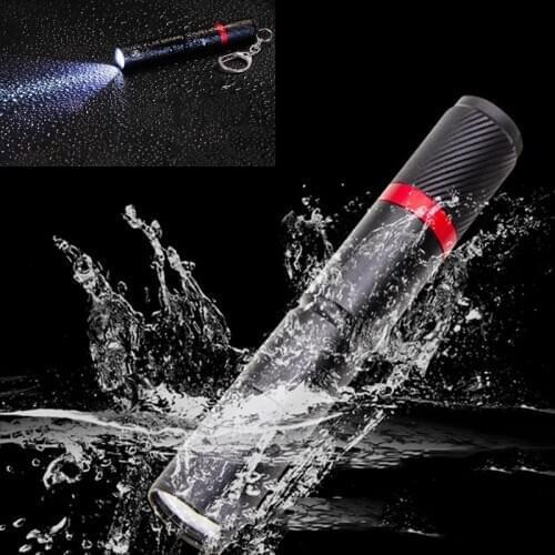 Flashlight Hot Sale Penlight LED Waterproof Mini Flashlight With Pen Holder Strong Light Mini Red Circle Flashlight