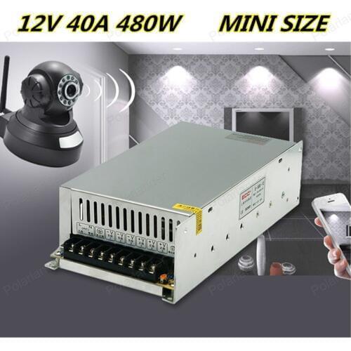 High Quality 12V 40A 480W Switch Switching Power Supply 110-220V for CCTV camera for Security System