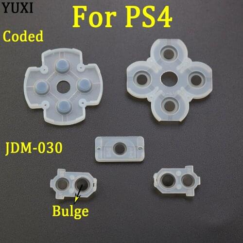 YUXI 100 set for JDS-030 Silicon Rubber Pads Contact L2 R2 Button Conductive Rubber for PlayStation 4 PS4 Controller 3.0 Version