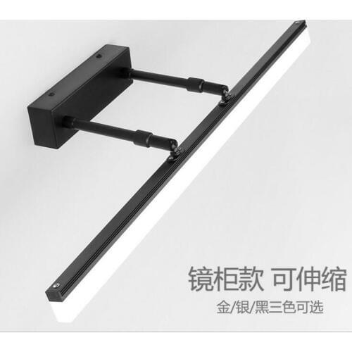 LMirror cabinet light led bathroom dressing room mirror headlights simple modern waterproof anti-fog retractable mirror lamps