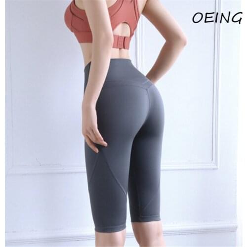Womens Yoga Gym Shorts Seamless Workout Sport High Waist Biker Shorts Leggings