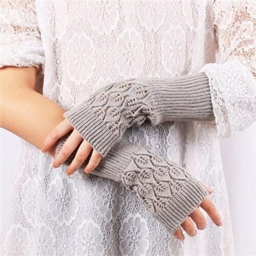 Mitt Half Finger Women Gloves New Fashion Winter Autumn Knitted For Women Fingerless Gloves Wrist Warmer
