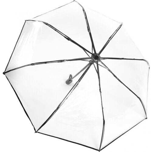 Umbrellas High Quaqlity Umbrellas Transparent Rain Umbrellas Folding Portable -fold Fashion Umbrella Windproof