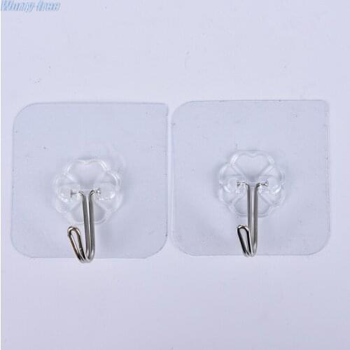 1/2/3/4/5/6/8/10pcs Strong Clear Suction Cup Sucker Wall Hooks Hanger For Kitchen Bathroom Or Kitchen Bathroom Wall Hooks 6*6cm