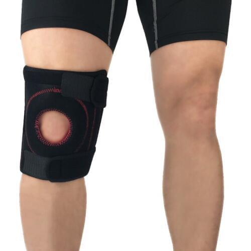 1pc Knee Support Pad Wrap Sleeve Neoprene Adjustable Anti-slip Anti-bump Shock Absorption Outdoor Fitness Leg Protector Hot Sale