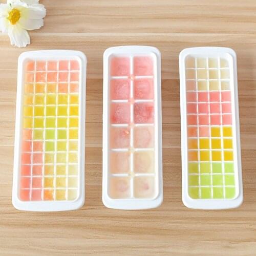 12/48/60 Grids Ice Cube With Lid Eco-Friendly Cavity Tray Ice Cubes Small Fruits Mold Ice Maker for Ice Cube Making Kitchen Tool