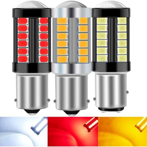 2pcs 1156 BA15S P21W 1157 P21/5W BAY15D BAU15S PY21W LED Car Tail Bulb Brake Lights Reverse Lamp Daytime Running Signal Light