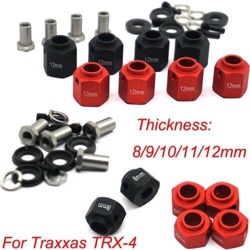 4PCS Hex Wheel Hubs For TRX-4 TRX4 1:10 RC Crawler 6/8/9/10/11/12mm #B