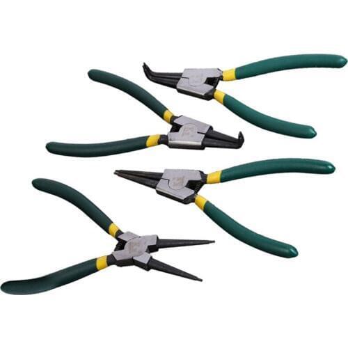 4pcs Heavy Duty 7" Circlip Pliers Set External Internal Snap Ring Plier Tools