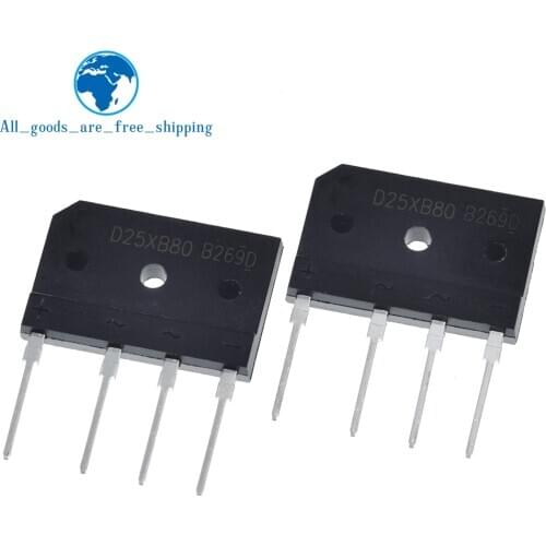 5pcs D25XB80 D25SBA80 Bridge Rectifier 25A 800V 25xb80 dip Flat Bridge new
