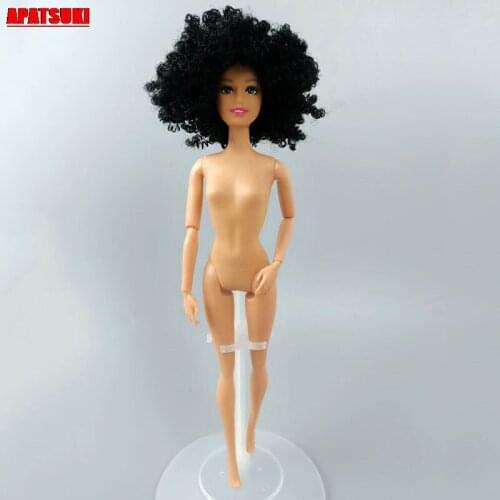 Doll Head with Hair 11 Jointed Nude Naked Body Make Up Doll Head for 1/6 BJD Doll Heads for 11.5" Doll House Accessories Kid Toy