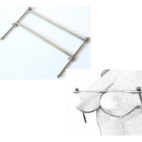 Bondage Restraints Bdsm Stainless Steel Nipple Clamps Adult Games Breast Clips Parallel Bars Fetish Fantasy Sex Toys for Women