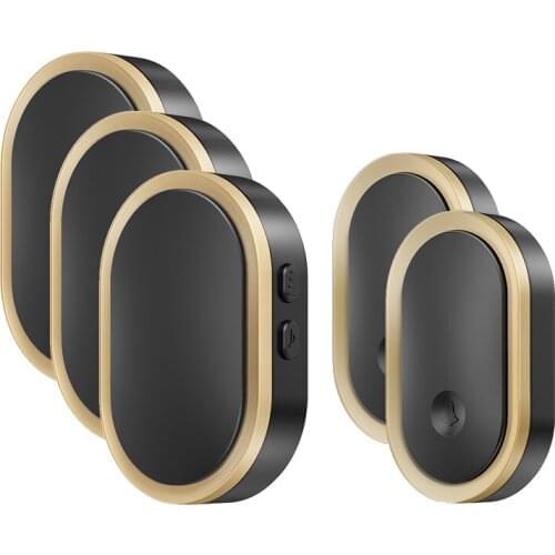 CACAZI Welcome Wireless Doorbell Waterproof 300M Remote 2 Button 3 Receiver Smart LED Light Home Door Ring Bell Electronic