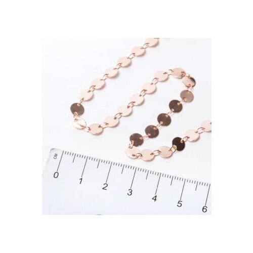 06 mm Lacquer Plated Sequins Chain (1 Meter)