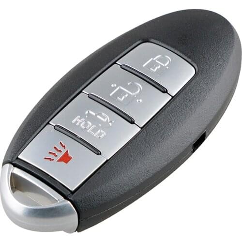 Key Fob Cover Case Shell Replacment with Blank Key for Nissan Altima 2007-2012