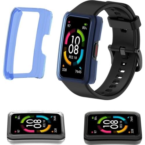 For Honor Band 6 Case PC Protective Cover Smart Watch Edge Frame Shell For Huawei Honor Band 6 Protector Bumper Accessories