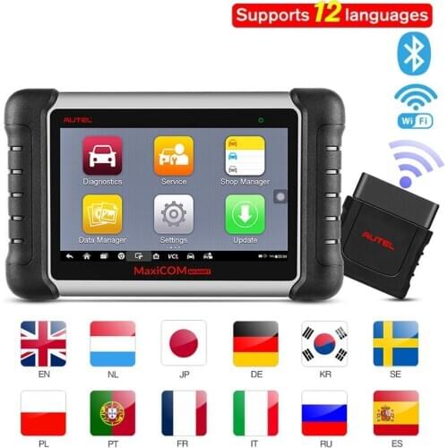 Autel MaxiCOM MK808BT OBD2 Diagnostic Scan Tool with All System Diagnosis and 21 Services, IMMO, Oil Reset, EPB, BMS, SAS, DPF