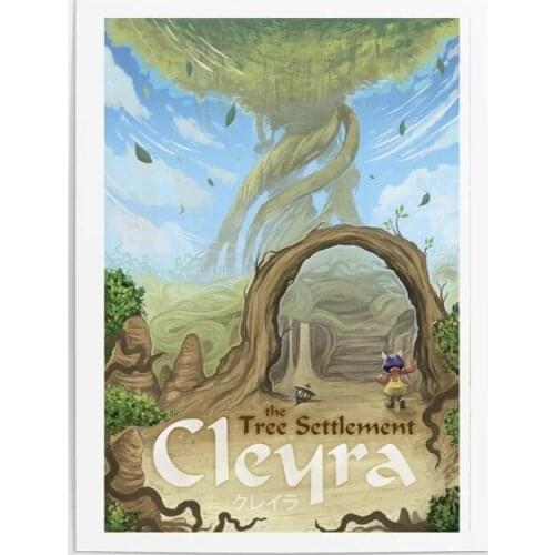 Home Cartoon Green Tree Decor Canvas Wall Art Painting Final Fantasy Pictures Printing Modular Artwork Poster For Living Room